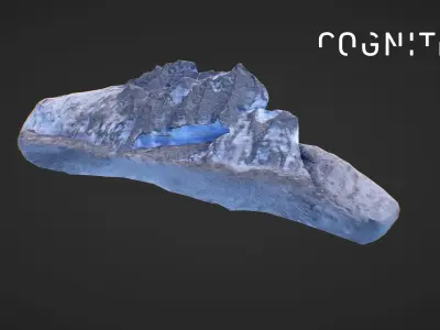 Iceland Glacier Drone 3D model