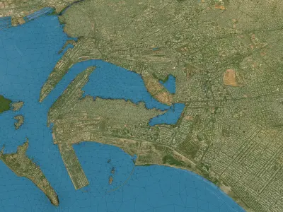 Karachi - Topography Terrain 3D Model 3D Model Pack