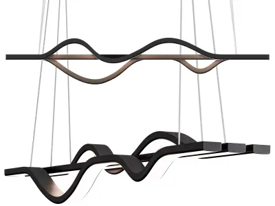 NEO Gleam RC Modern Led Pendant Lights 3D model