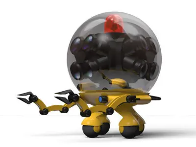 security robot 3D model