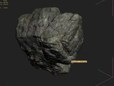 Huangguoshu Waterfall - Stone 02 3D model
