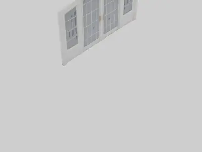 French Door Model Low-poly 3D model