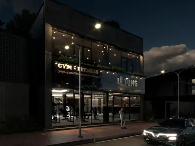 SmathGym le chinese restaurant and coffee shop 3D model