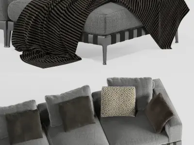 Flexform gregory Sofa 3D model
