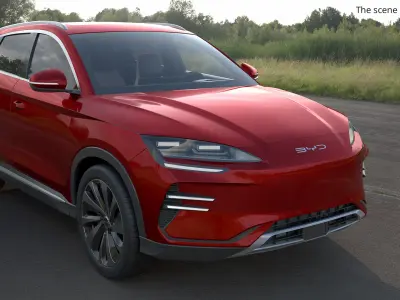  Electric BYD Seal U Urban SUV Red Rigged 