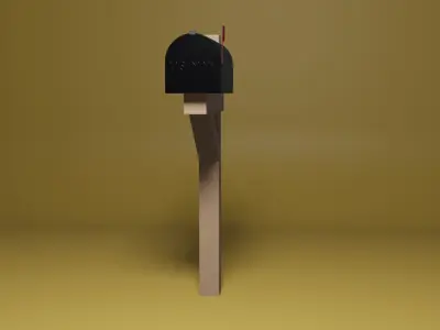 Mailbox Free low-poly 3D model