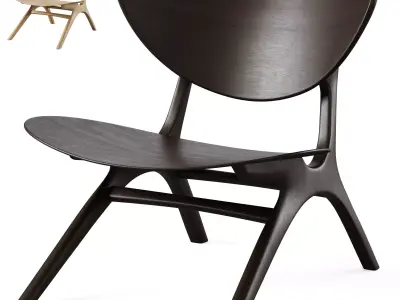 Eye lounge chair by Ethnicraft 3D model
