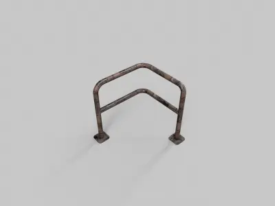 Barrier V2 - 003 Low-poly 3D model