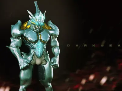 Impetus creature in motion 3D model