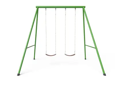 Swing Set Low-poly 3D model