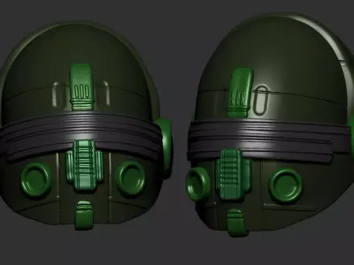 helmet high poly sculpt 3d printable  3D model
