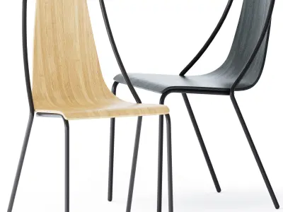 Ola S M LG Chair by Midj 3D model