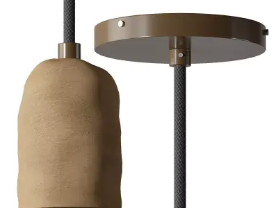 Ceramic Spot Pendant light 3D model