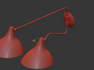 AERIN CHARLTON MEDIUM DOUBLE WALL LIGHT IN HAND 3D model