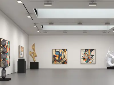  Modern Art Gallery Interior 