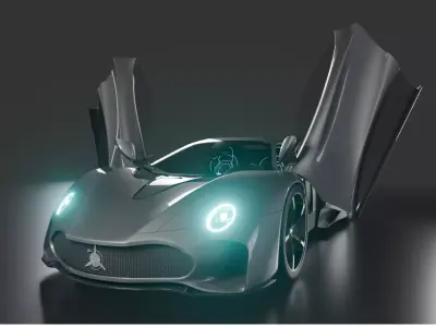 JTX GX 50 Rigged and animated Low-poly 3D model