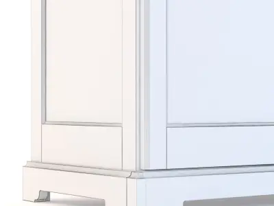 Liatorp Glass Door Cabinet 3D model