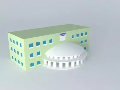 PARK PLACE HOTEL BUILDING FOR MONOLOPY 3D model