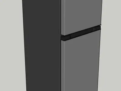 American Home Top Mount Refrigerator 3D model