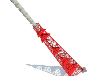 10 Industrial Towers  3D model