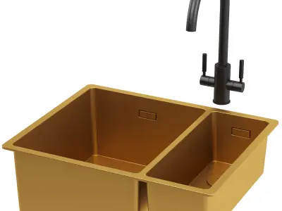 RANGEMASTER Spectra Stainless Steel Kitchen Sink 3D model