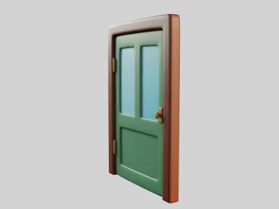 Cartoon Door 11Ga 3D model