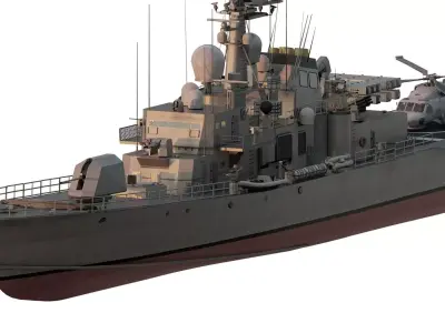 FAST ATTACK GUIDED MISSILE BOAT 3D model