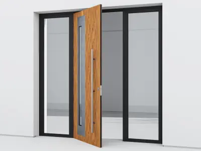 Aluminium door 102 3D model