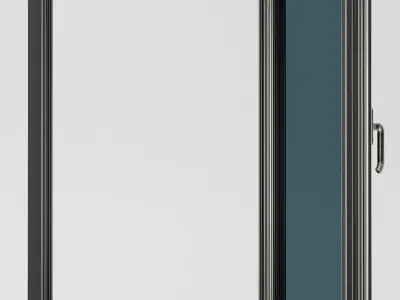 Plastic casement window 06 3D model