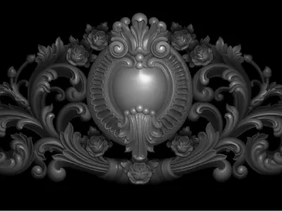 3D DOOR FLOWERS 3D print model