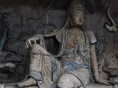 Deity Statue Sculpture39 3D model
