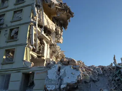  Demolished Building Ultra HD 16K 