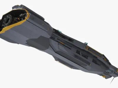  Battle Spaceship Grey 