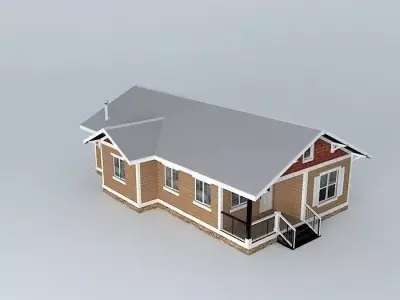 Modern Bungalow Free 3D model