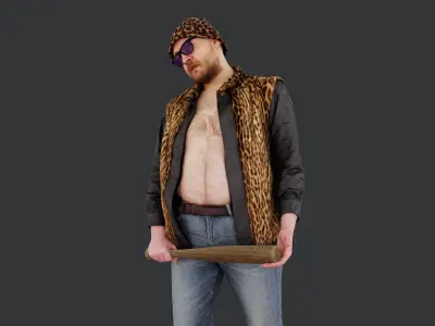 Fashionable Street Bouncer 3D model