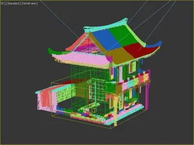 Ancient buildings Chinese ancient architecture 3D model order