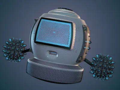 Robot futuristic 3D model