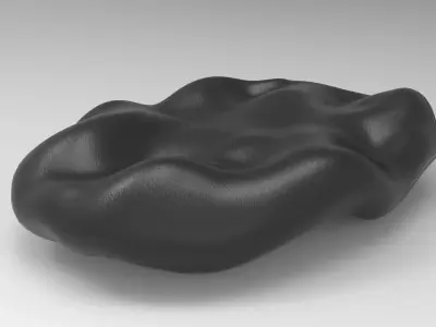 Gloh Bench Low-poly 3D model