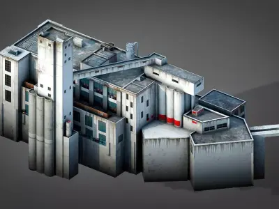 Cereal Products of California Low-poly 3D model