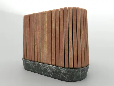 Modern Timber Street bin Vol 02 Game Ready PBR  Low-poly 3Dmodel Low-poly 3D model