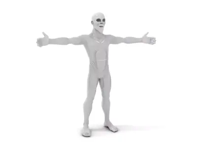 Futuristic Alien Creature model pack Low-poly 3D model