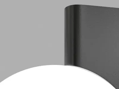 Minimalist wall light Low-poly 3D model