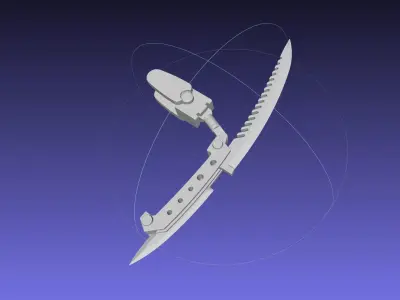 Alita Battle Angel Damaskus Blade Manga Version 3D print model