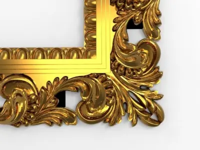 carved frame  3D model