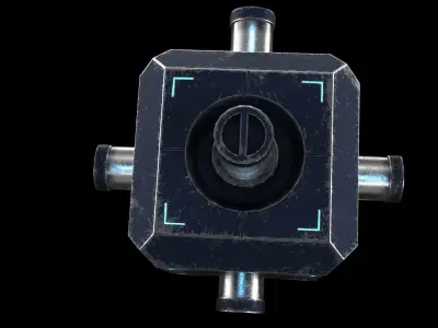 Energy Box Low-poly 3D model