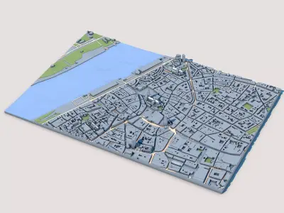 Cathedral of Our Lady Belgium 3D model