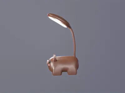 Horse Desk Lamp Cute Low-poly 3D model