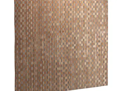 Damier Rug - Dark Copper 3D model