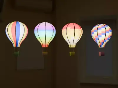 Indirect lighting for balloons 3D model
