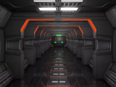 Sci Fi Corridor  3D model